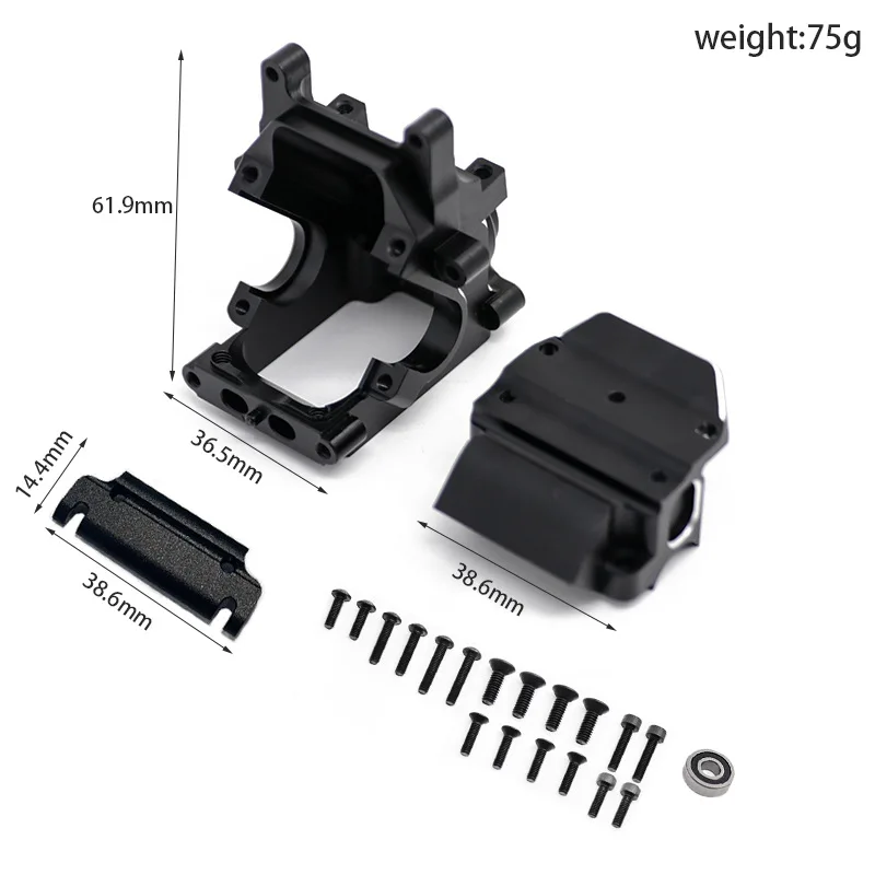 Aluminum Front Rear Gearbox Case Bulkhead For Arrma 1/8 6S Kraton Senton Typhon Talion 1/7 Mojave Infraction Limitless RC Car Up view 2