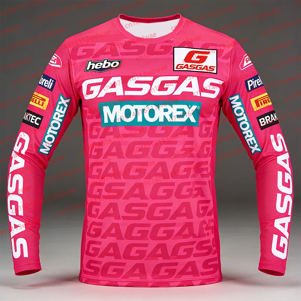 GASGAS Motocross Jersey Man Outdoor Long-Sleeved Motorcycle clothing Hebo Motorex Quick Dry Breathable MX Off-Road Dirt Bike Top - view 4