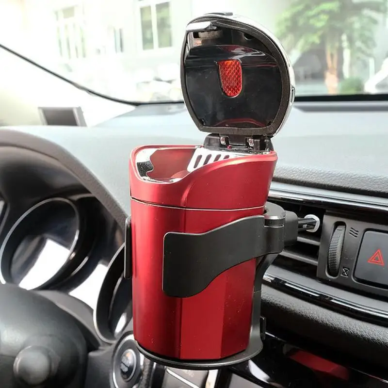 Portable Car Water Bottle Holder Multi-functional Lightweight Auto Air Conditioner Outlet Cup Holder Rack Ashtray Fixed Bracket