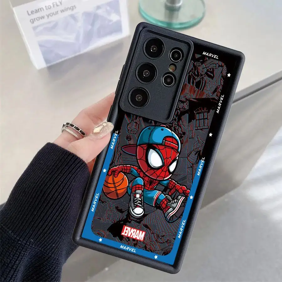 حافظة لهاتف سامسونج جالاكسي S22 S25 Ultra S24 Plus S23 FE S21 S25 Edge S24Ultra S20FE من Marvel Sipiderman #2