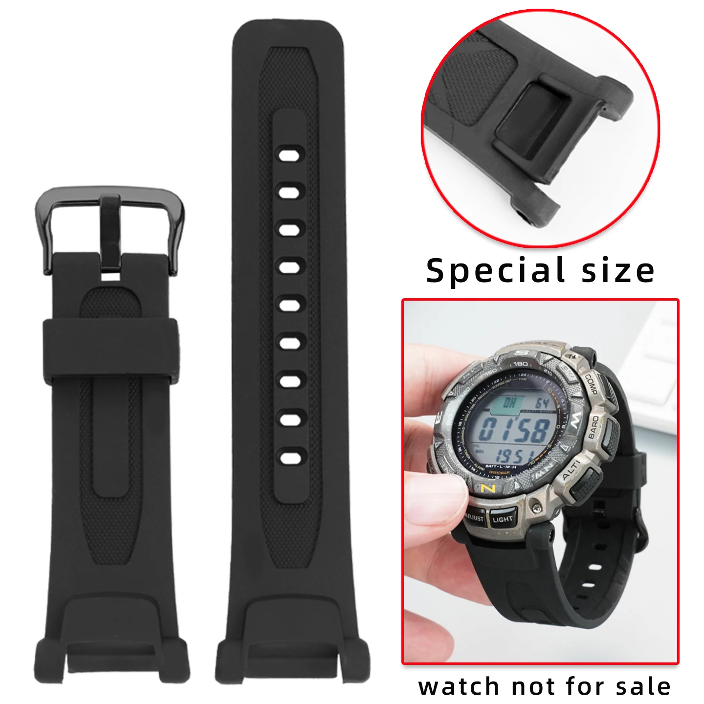 

Браслет prg-240 с инструментом-отверткой для Casio PRE-TREK PRG-240 PAG-40, ремешок для часов из смолы, сменный ремешок для часов, аксессуар для замены браслета