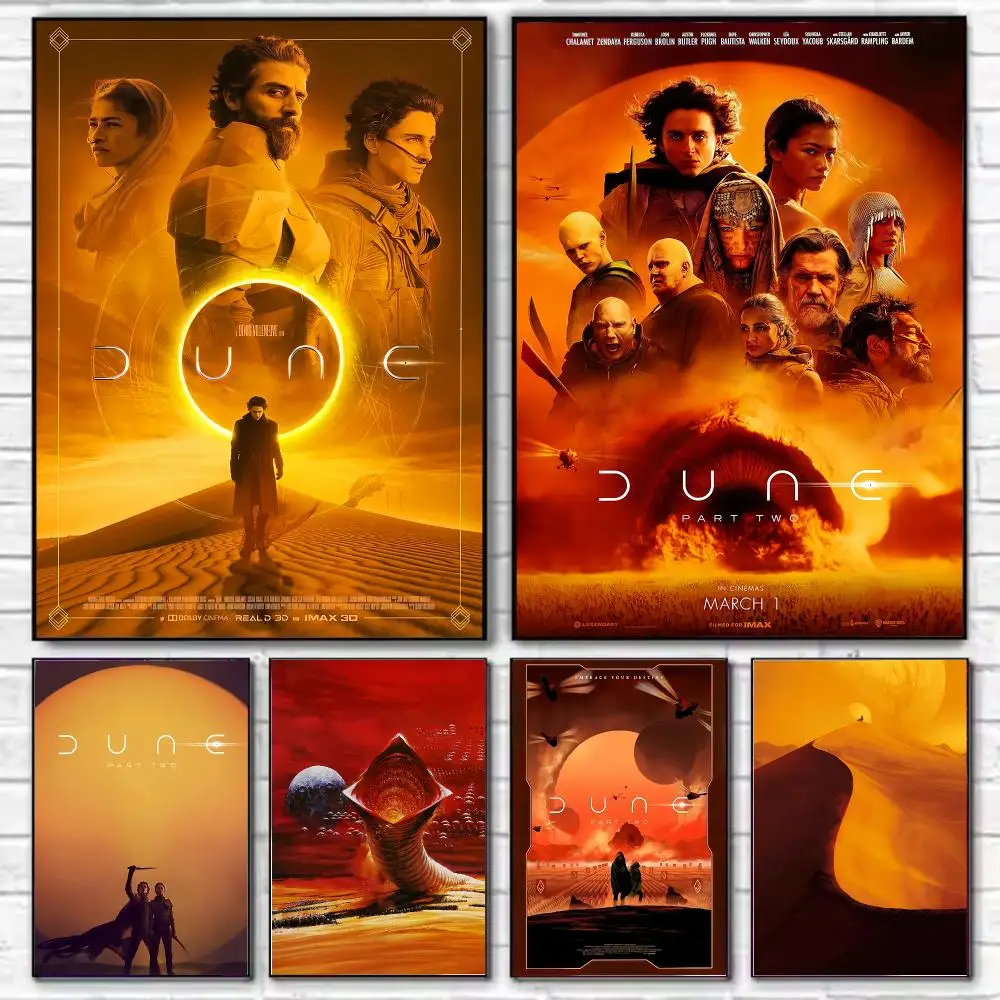 Famous Movie D-Dune Poster Stylish Wall Art Print for Living Room Bedroom Study Office Café Home Decor Modern Gift