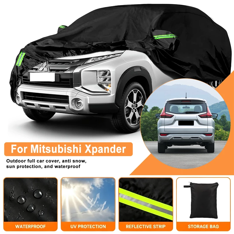 Waterproof Car Cover For Mitsubishi Xpander 2017-2026 Outdoor Full Car Cover Wind Sun UV Dust Rain Snow All Weather Protection