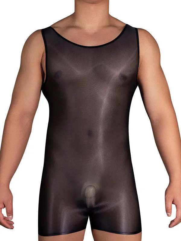 GKEC-Bodysuit apertado monocromático masculino, super elástico, moda sexy, sweatsuits elásticos, várias opções, Ellesse, verão