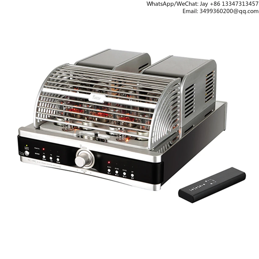

Q-003 Newest MC-100C Vacuum Tube Integrated Amplifier Pure Power AMP With BT Input : 55W*2 TL: 28W*2 KT88*4