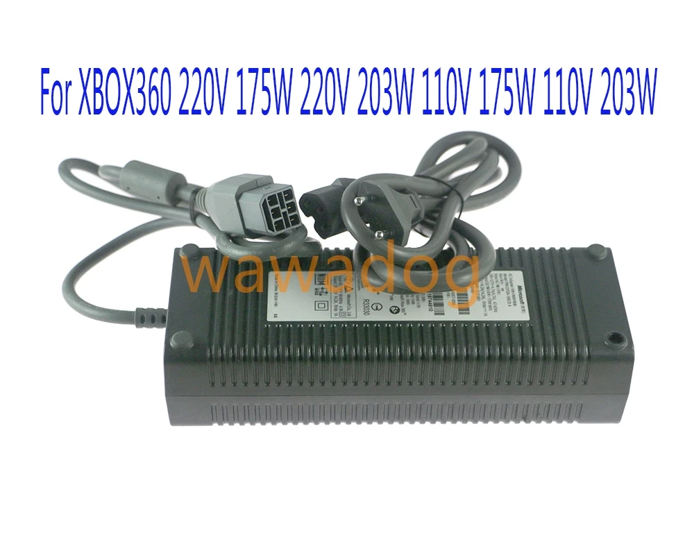 

1 шт. для Xbox360 Xbox 360 Live Fat консоль аксессуары новое зарядное устройство адаптер переменного тока стабильный кабель питания напряжения