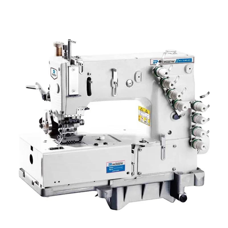 

GC1508PR Flat Bed Double For Chain Stitch Waist Banding Attaching Machine With Independent Lower Puller For Curve Seam