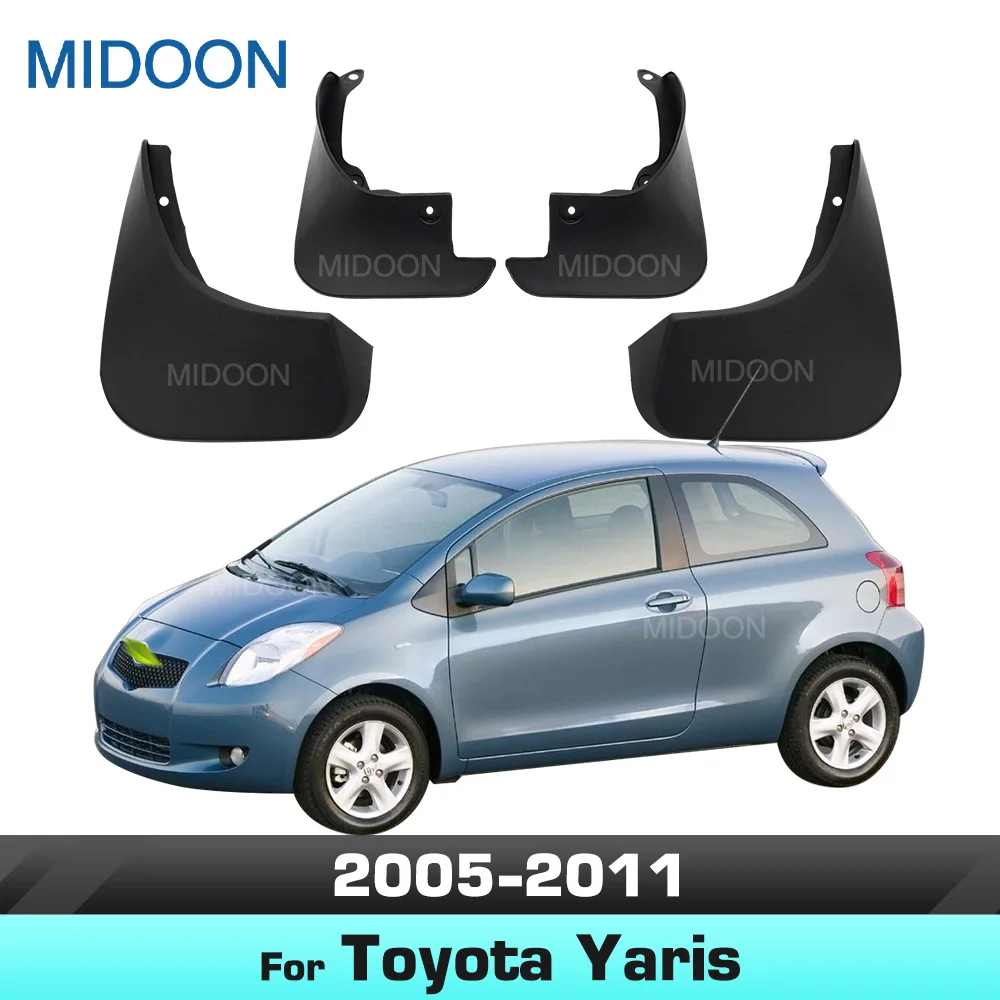 

MIDOON For Toyota Yaris Hatchback Hatch 2005 2006 2007 2008 2009 2010 2011 Fender Mudguard Mud Flaps Guard Splash Flap Mudguards