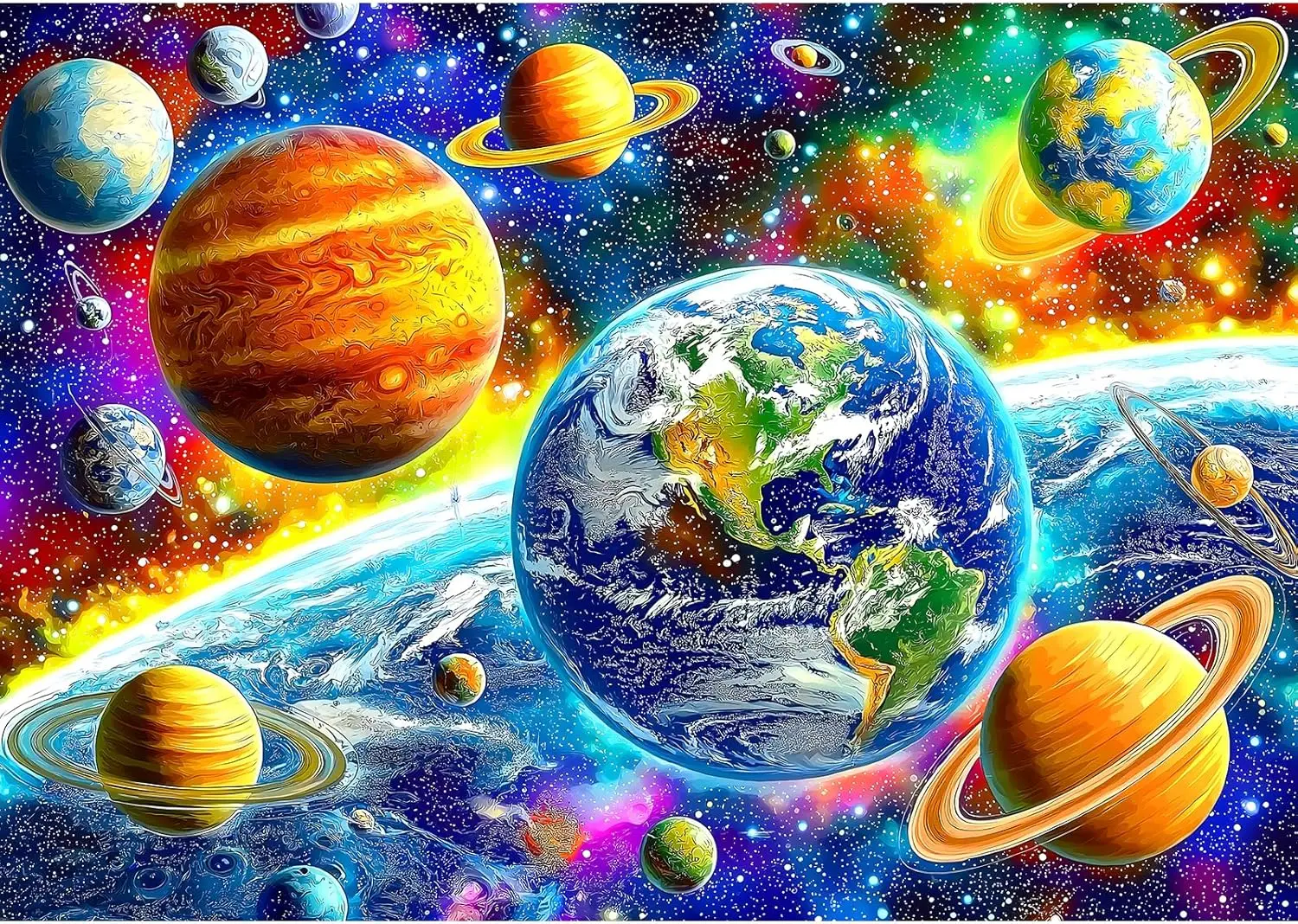 

Eight Planets Adult Wooden Puzzle 520/500/120 Pieces Jigsaw Puzzles for Gameroom Bedroom Party Birthday Gift Challenging Game