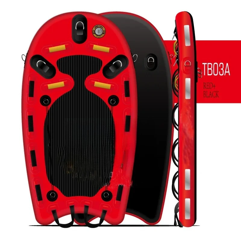 175cm Water Area Inflatable Rescue Board Fire Rescue Floating Board Speedboat Inflatable Raft Ice Surface Rescue Prone Board