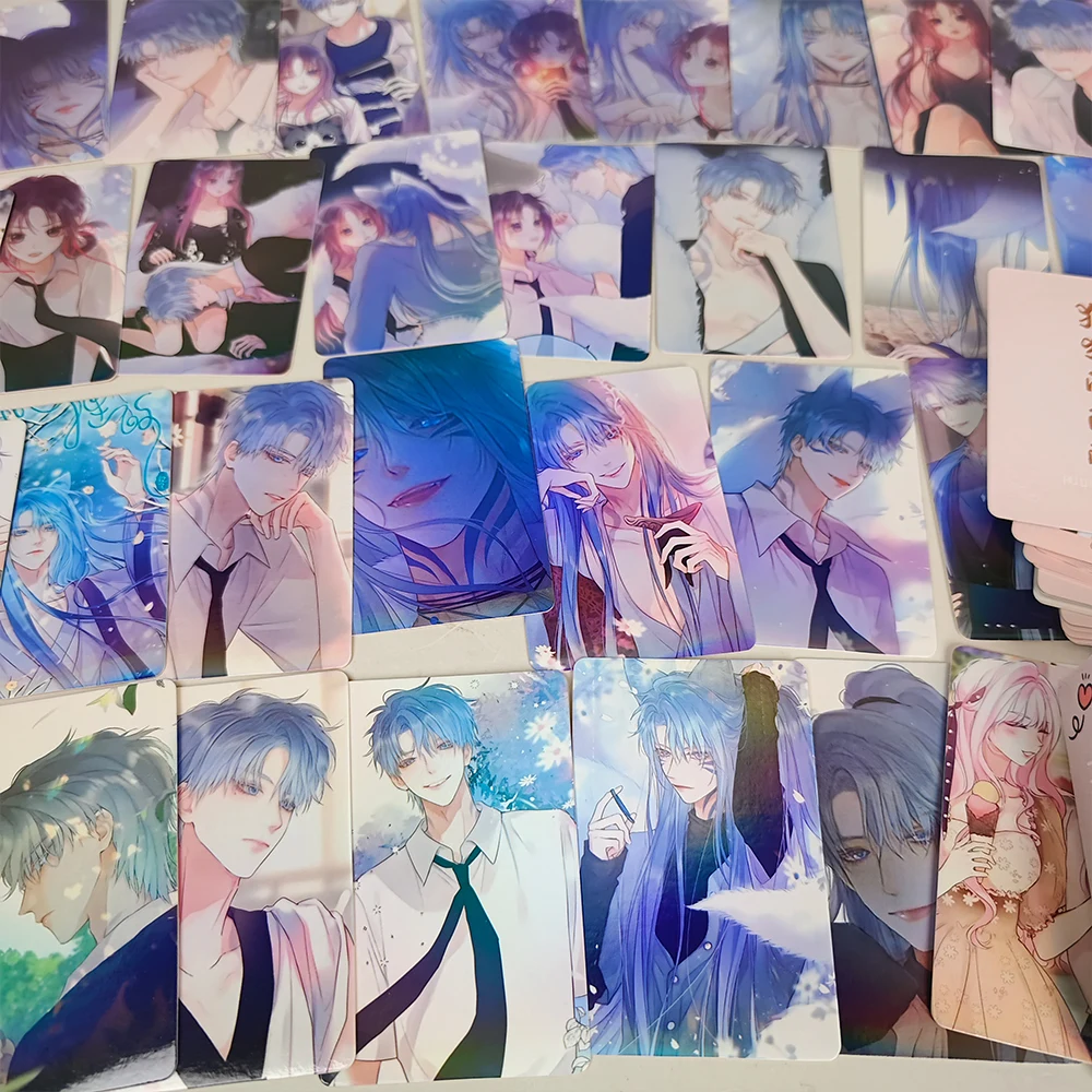 55 Pc/set The Fox's Trap Manga Laser Lomo Card Album Comic Characters Photocard Fans Collection Cards