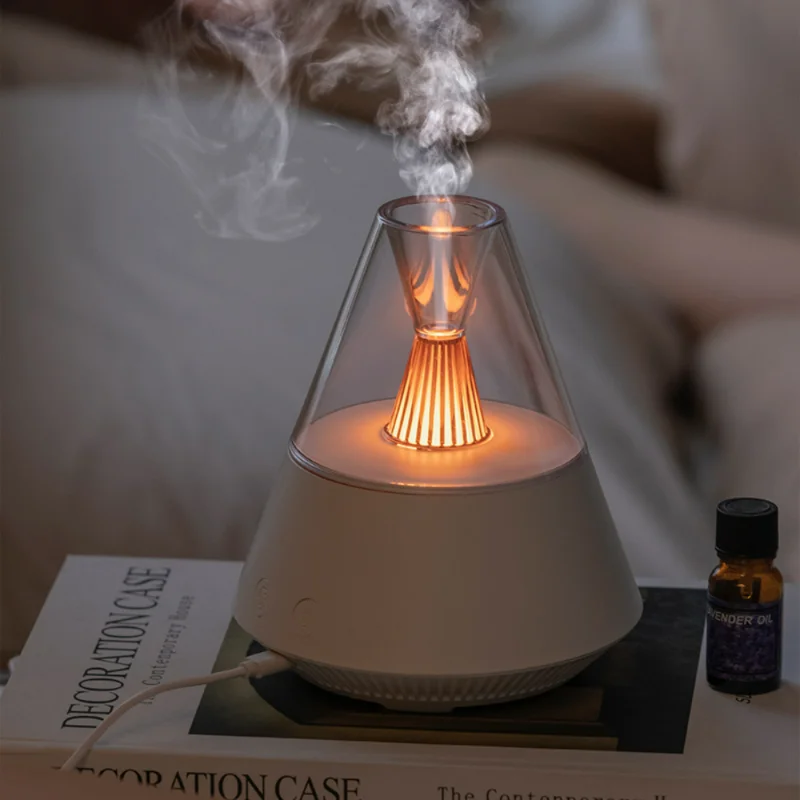 Tragbarer Diffusor, USB-Luftbefeuchter, ätherisches Öl, Nachtlicht, kalter Nebelmacher, Sprühgerät für Geschenk, Schlafzimmerkontrolle