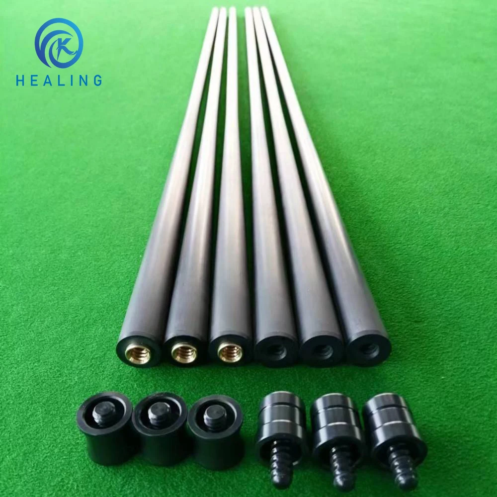 Full Carbon Fiber Shaft Of Pool Cue Front Part for Billiard Pro-Taper/Conical Taper for Play/Break/Snooker Cue Shaft with foam