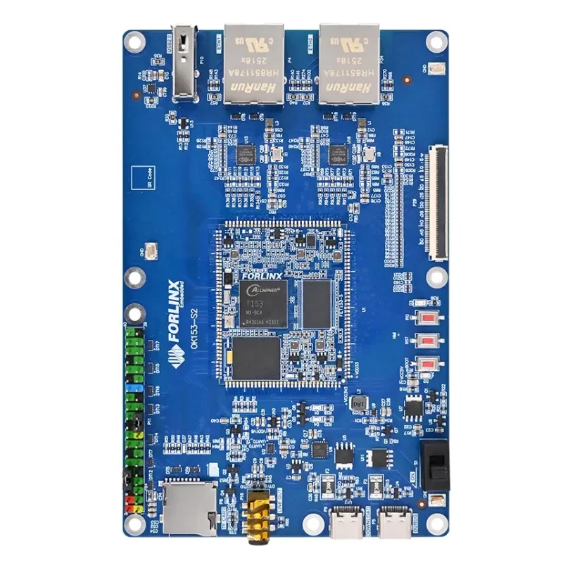 Embedded T153 development board Multi-core heterogeneous 3-way Gigabit Ethernet interface compatibility