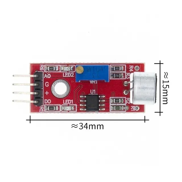 Sound Sensor Module, Sound Control Switch, Sound Detection, Whistle Switch, Amplifier Microphone KY-037