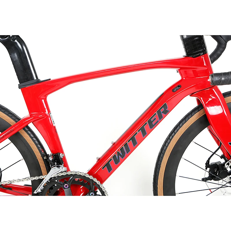 Twitter Freedom 24 Inch Kids Bicycle 700C Disc Brake Thru Axle 12*142mm 22 Speed Carbon Fiber Children Road Bike