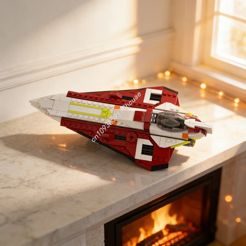 

334pcs MOC Star Battle Obi Wan S Delta 7 Starfighter Model Building Blocks Construction Idea Brick Christmas Gifts Toy Education