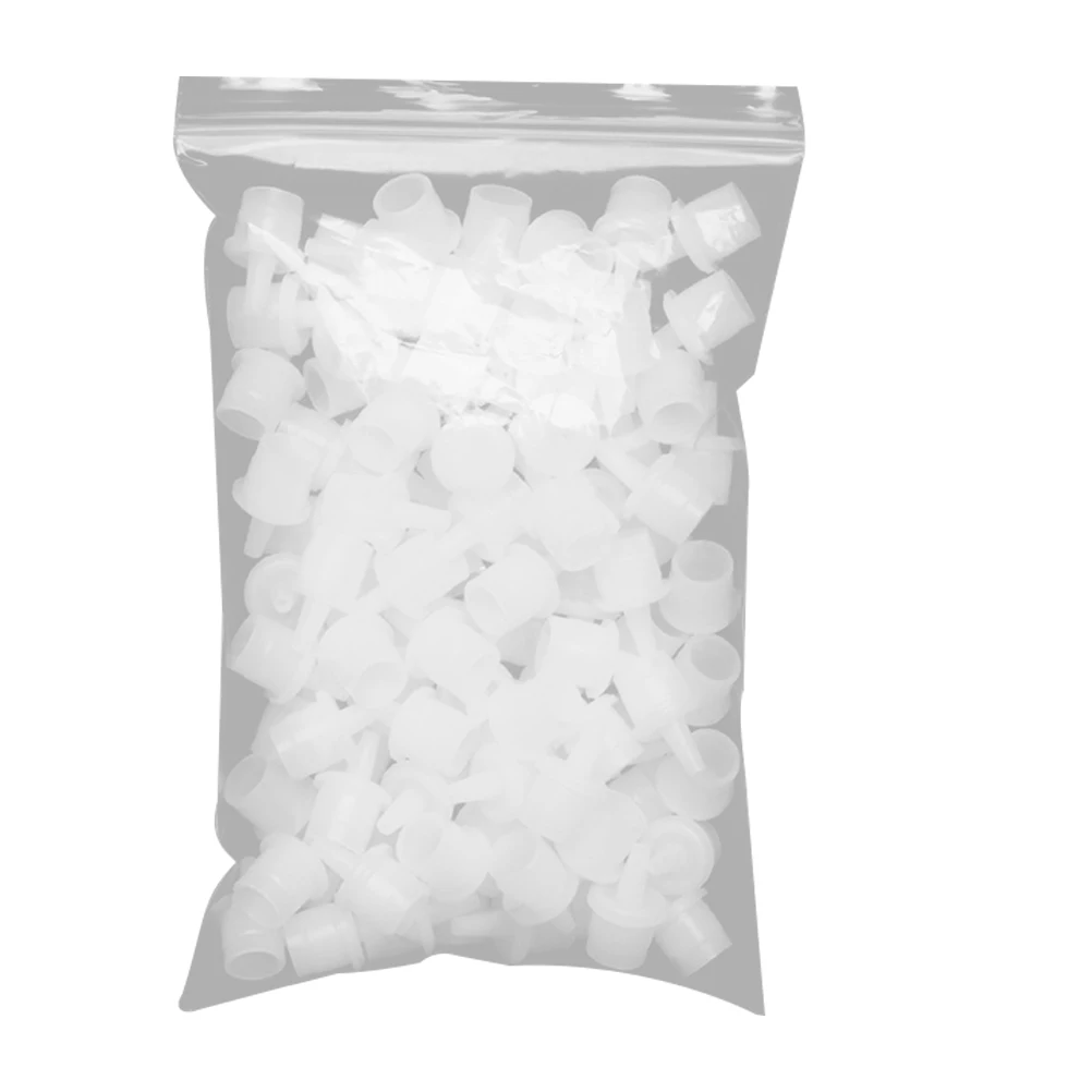 100 Stück Düsenersatzspitzen, Kleberspenderkappen für Wimpernverlängerungsapplikator, Kunststoffflaschenspitzen, Kleberapplikatordüsen