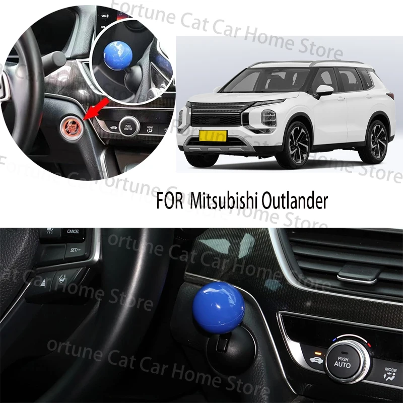 

FOR Mitsubishi OUTLANDER car BUTTON START Modification of pull rod decorative ball All metal ball tie rod Circular