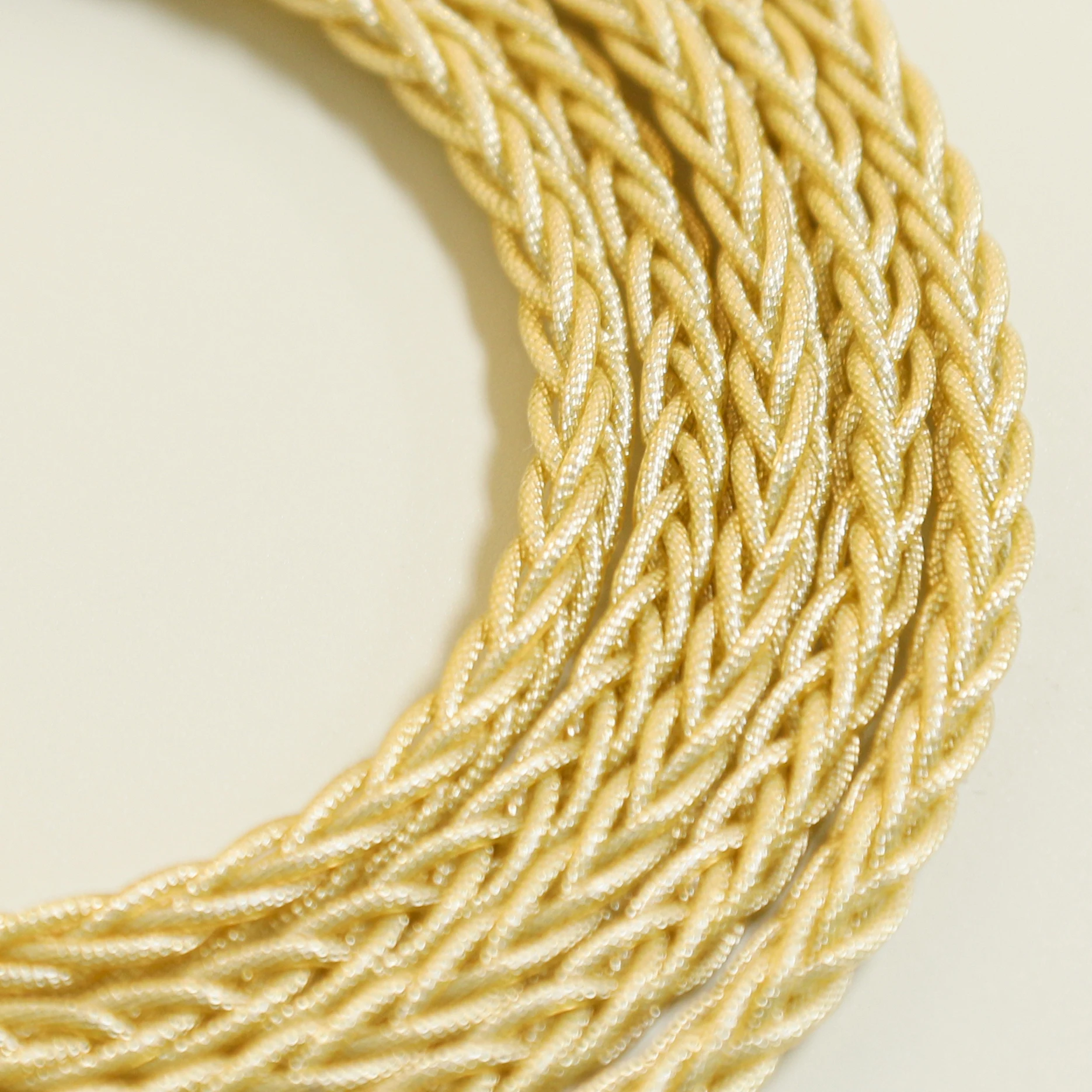 Butfast Customized Champagne Gold 8 Strands Silver Foil Earphone Upgrade Cable Silver Gold Plated Extension Audio Iem Cable