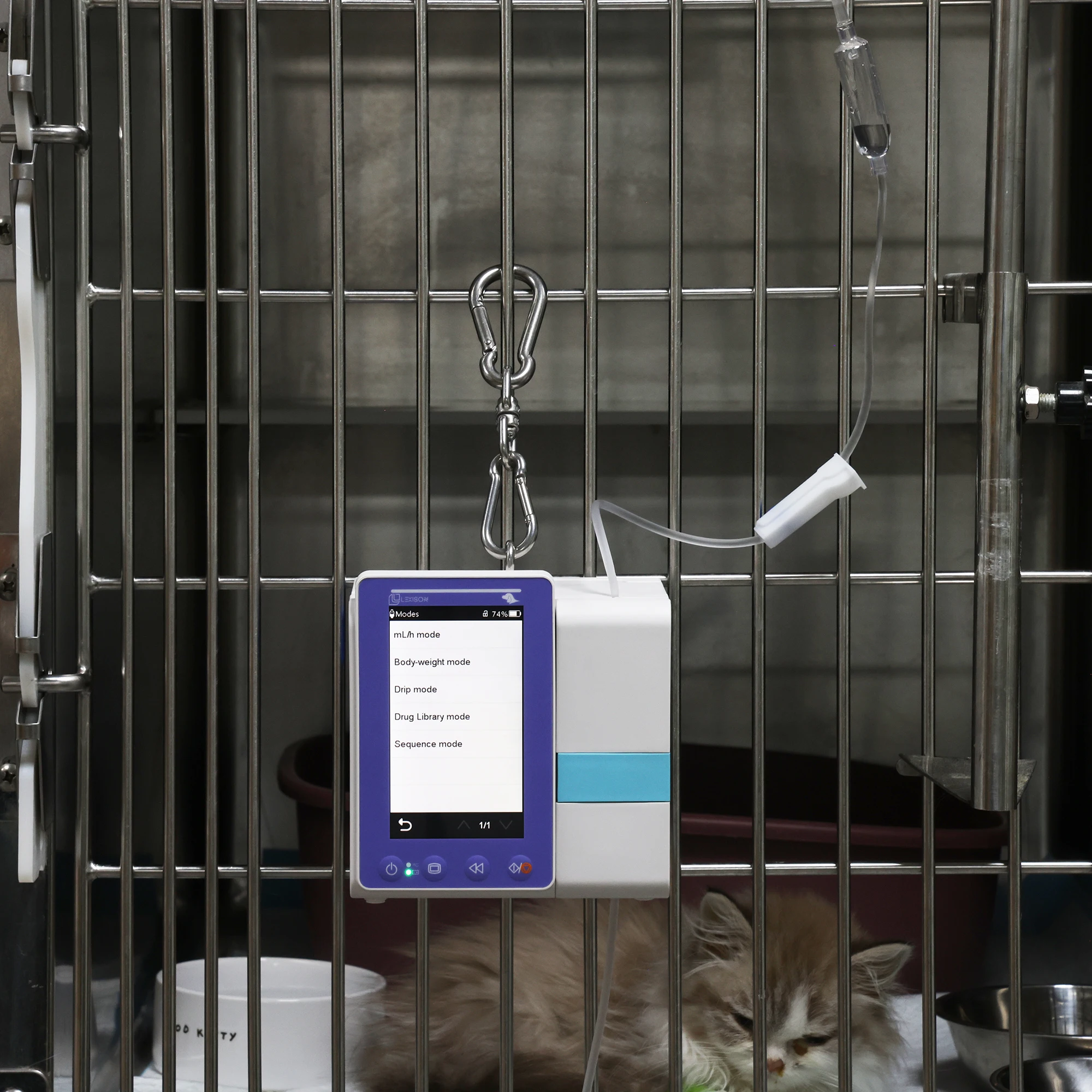 Lexison Vet Equipment Ветеринарный PRIP-E500V Конкурентоспособная цена Ветеринарный медицинский автоматический инфузионный насос с крючком для подвешивания