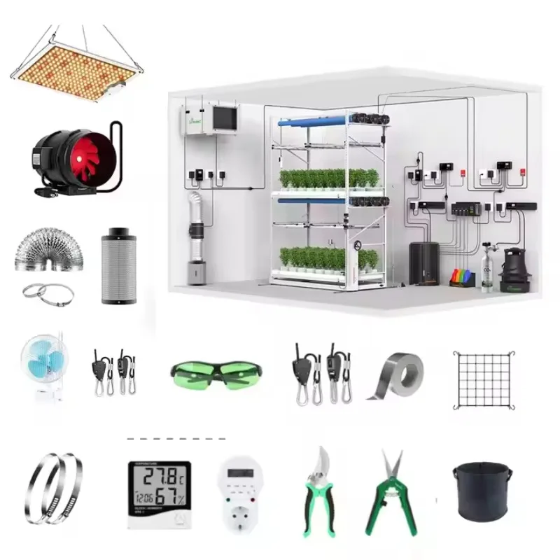 

Commercial Agricultural Hydroponic Vertical Farm Irrigation Greenhouse Growing Complete Indoor Grow Kit System