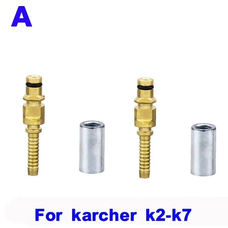 Hose Plug Fitting With Sleeve For Karcher K2K3 K4 K5 K6 K7 Nozzle Accessories Pressure Washer Pipe Tip Repair Connector Adaptor