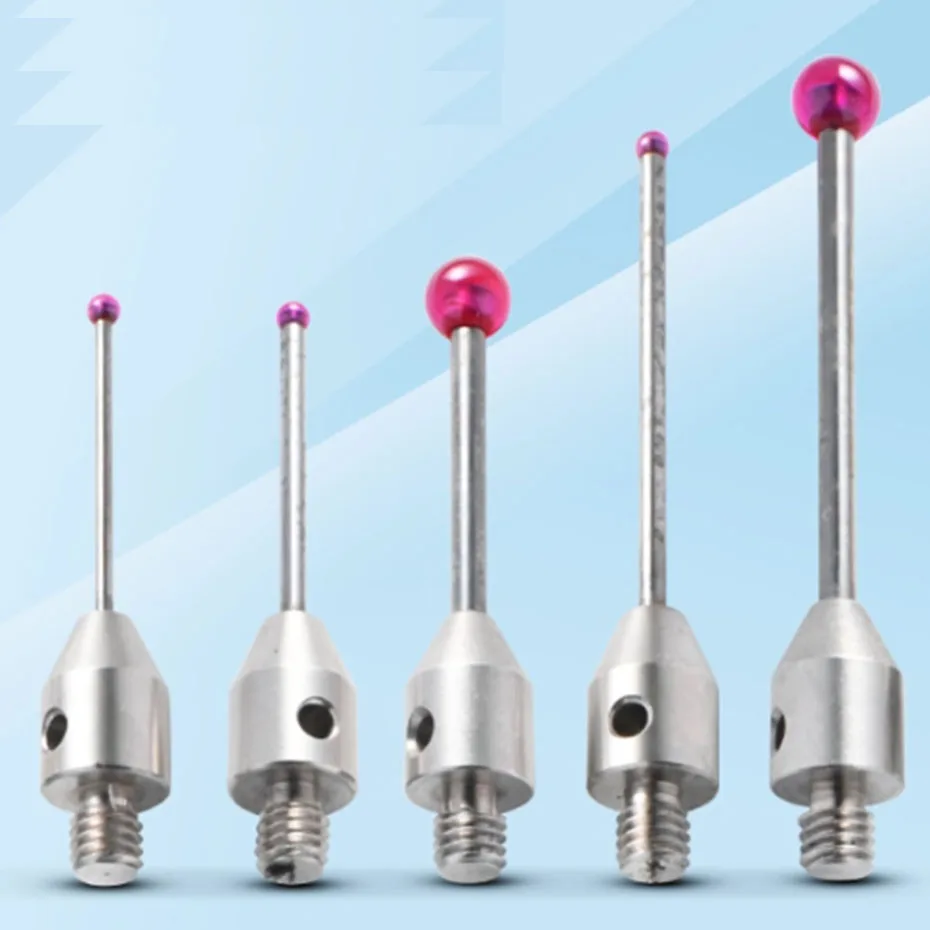 CNC probe M4 thread ruby measuring needle three coordinate measuring head measuring rod probe machine tool three-dimensional