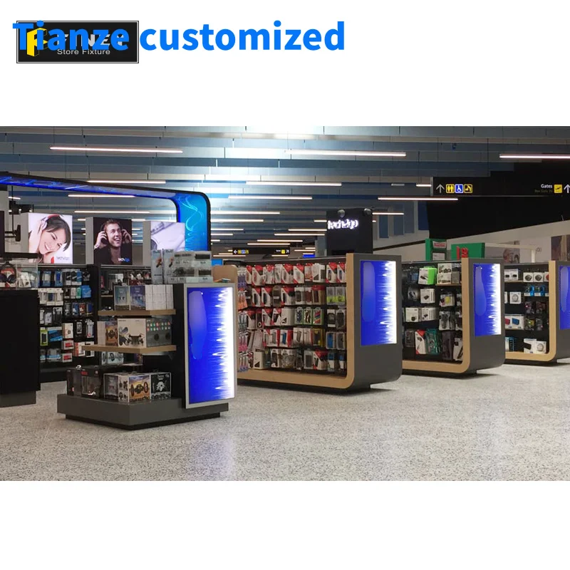 （customized）Retail Electronics Shop Decoration Interior Design Electronic Showroom Furniture