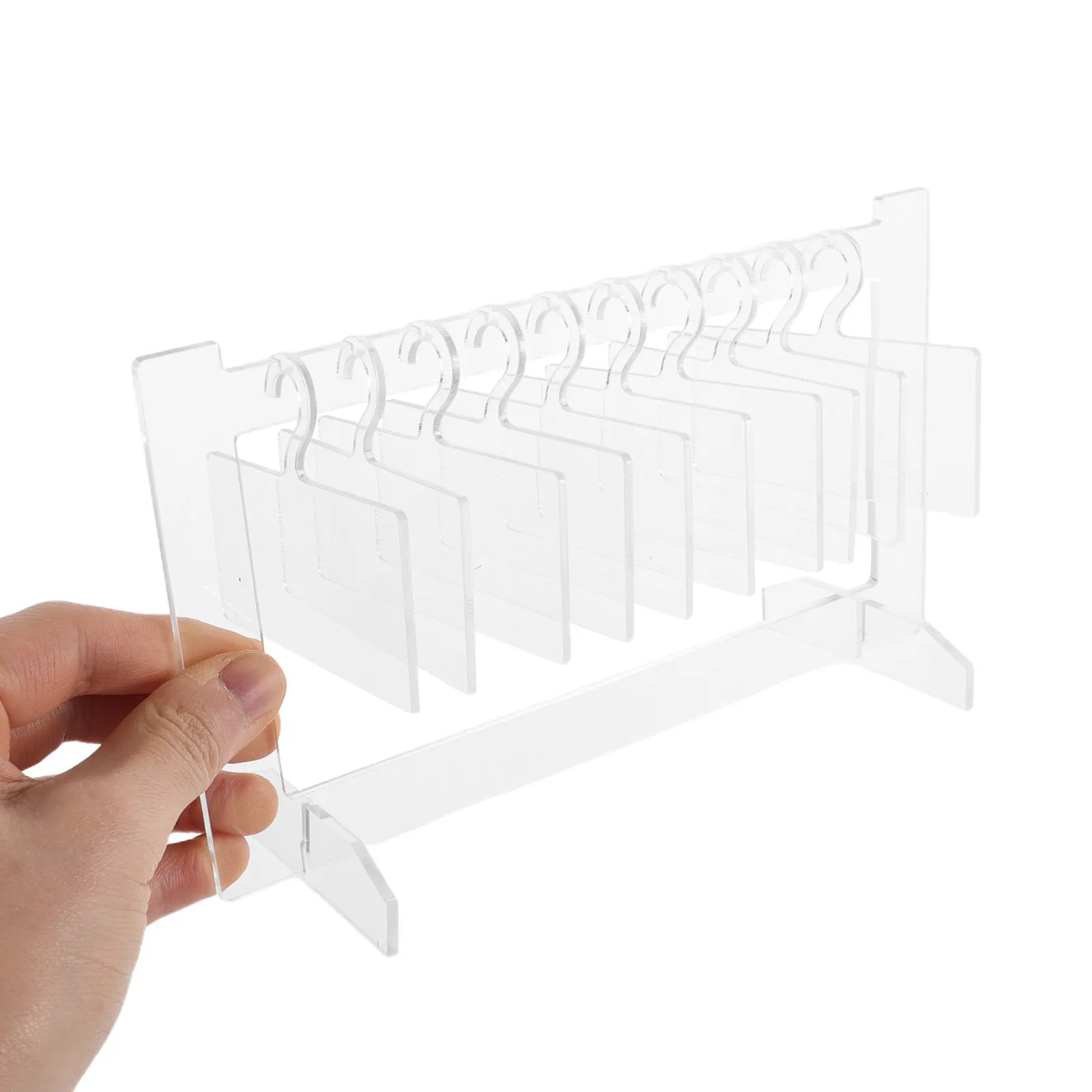 

Acrylic Nail Display for Salon Clear False Nails Organizer Stand Hanger Shaped Art Boards Tips
