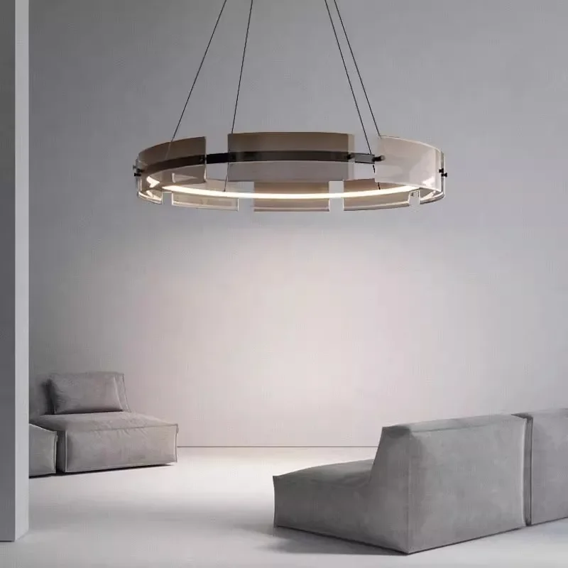 Modern Nordic Creative Glass Pendant Chandelier Hanging Lamp for Bedroom Living Room Dining Room Home Decor Easy Installation