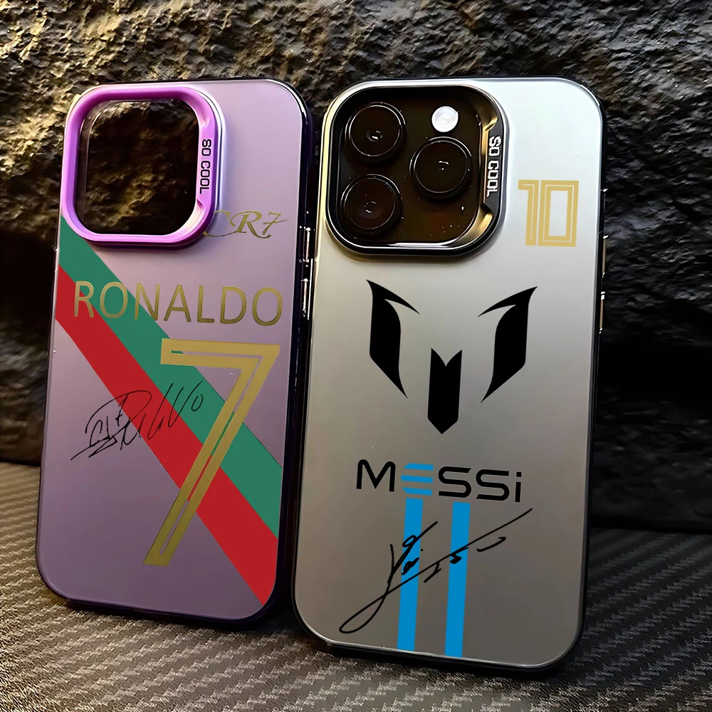 Hot C-cR7-R-Ronaldos Phone Case for IPhone 16e 16 15 14 13 12 11 Mini Pro Max X XR XSMAX 8 7 Plus M-messis-Anti Fall Matte Cover