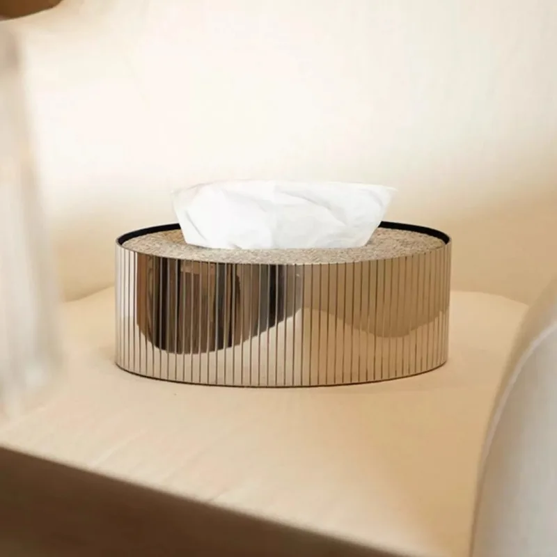 Horsehair Tissue Box Modern Living Room Desktop Tissue Storage Nordic Restaurant Napkin Boxes Home Decoration Accessories