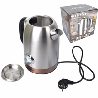 1.7L 2200W Portable Kettle Electric Stainless Steel Water Heater Boiler Coffee Cup Boiling Tea Pot 220V For Home Appliance 전기포트