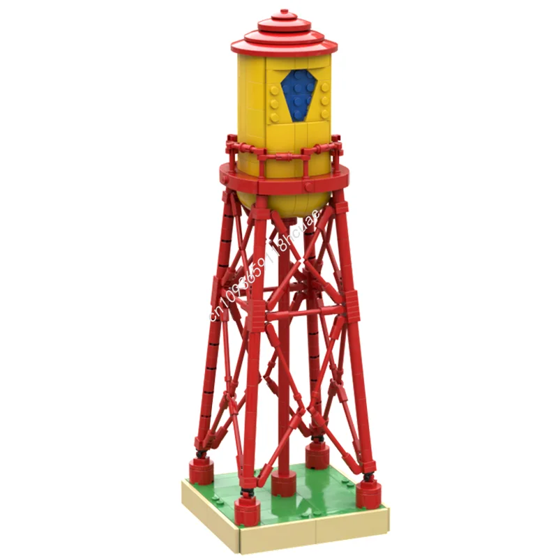 536 pz MOC WB Animaniacs torre d'acqua nan Modello Building block Compleanno Architettura Giocattoli di Mattoni Educazione FAI DA TE regali Di Natale