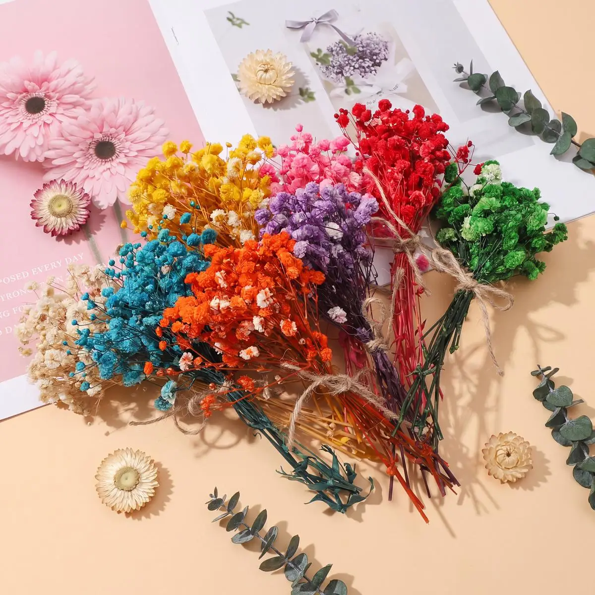

1Pc Beautiful Artificial Flowers Baby's Breath Gypsophila Dry Flowers DIY Wedding Party Home Vase Ornament Room Decoration