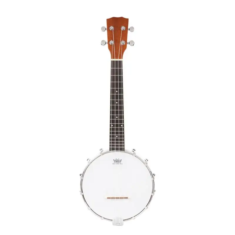 

Western National Musical Instrument Sapele Four-String Banjo Performance Tools Banjo Plucked String Instrument