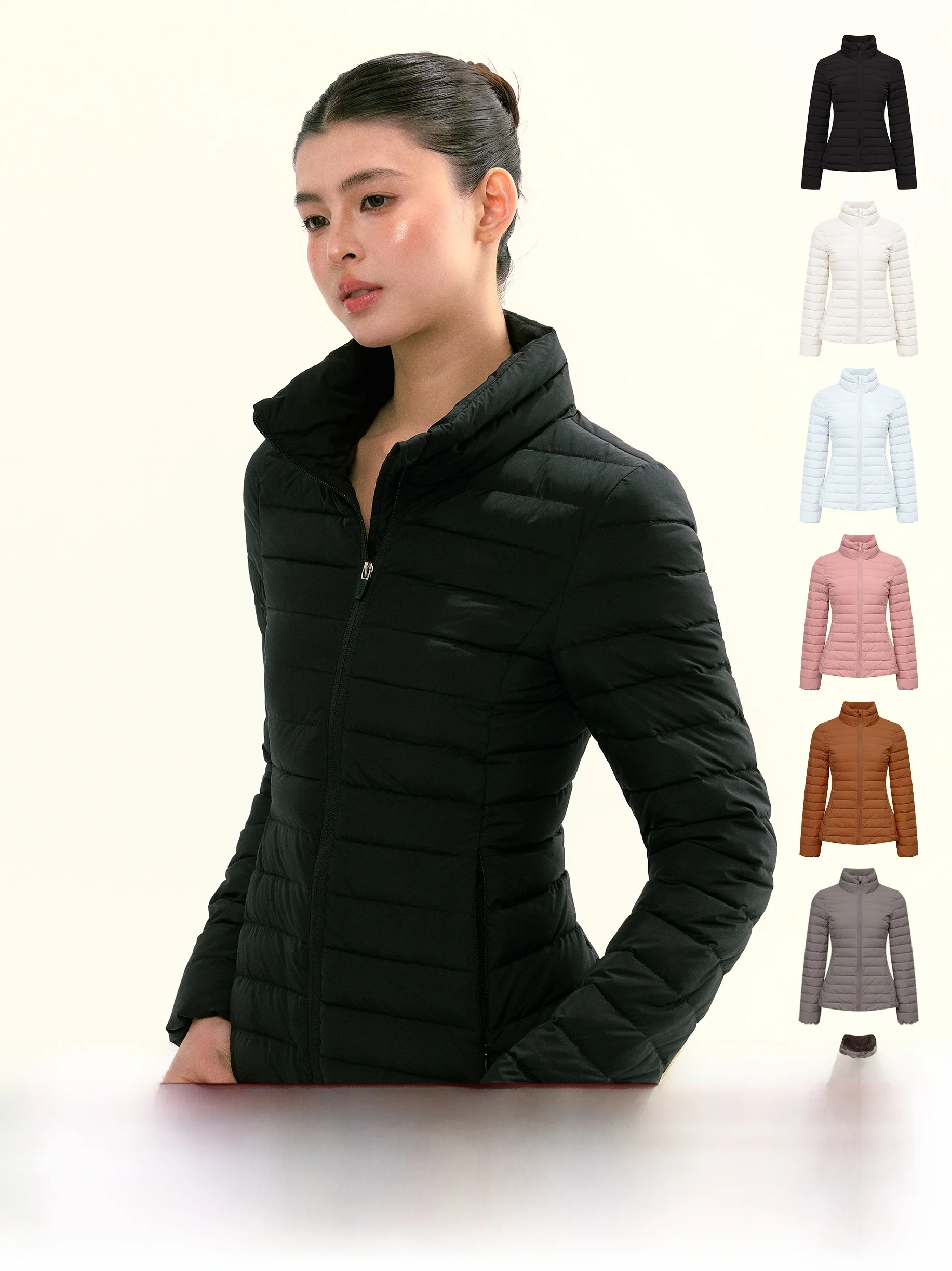 

Ariseism Vintage Sle Slim Fit воротник-стойка пуховая куртка женская легкая осенне-зимняя новая модная верхняя одежда пальто