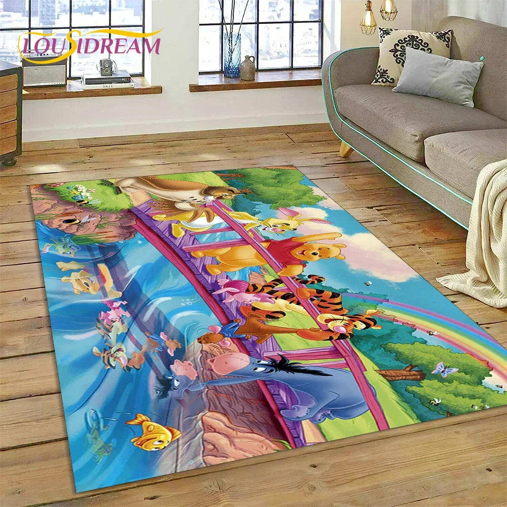 27 Style Winnie Pooh Bear Cartoon Rug Carpet for Living Room Bedroom Home Decor,kids Play Non-slip Decoration for Sofa Doormat