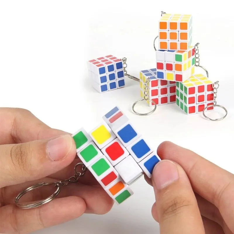 Mini magiczna kostka zabawki typu Fidget prędkość 3x3x3 kostka odprężająca kostka Puzzle edukacyjne kostki zabawkowe Magicos 3.5cm