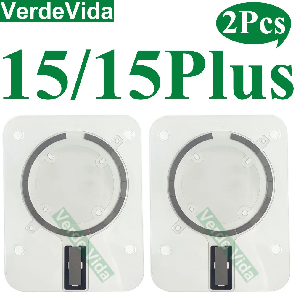 2 pçs sem fio nfc carregamento ímã magsafe para iphone 13 pro max 15 16 14 plus 12 mini nfc magnético magsafe ímã círculo anel