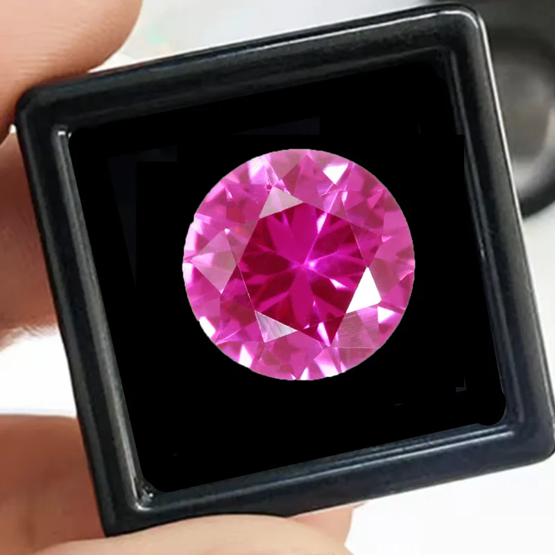 

Really Beautiful Pink Ruby Gem 15.0mm 14.0ct Round Cut Pass UV Test Mohs Hardness Gem for Jewelry Making/Collection/Gift Stone