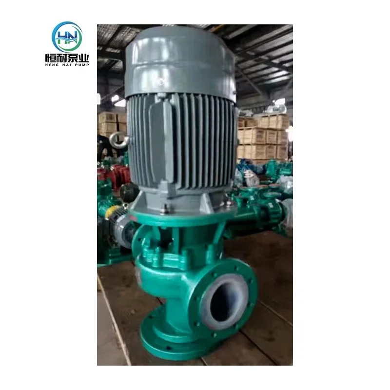 ICLF vertical fluorine-lined plastic alloy pipe centrifugal pump, acid and alkali resistance chemical vertical centrifugal pump