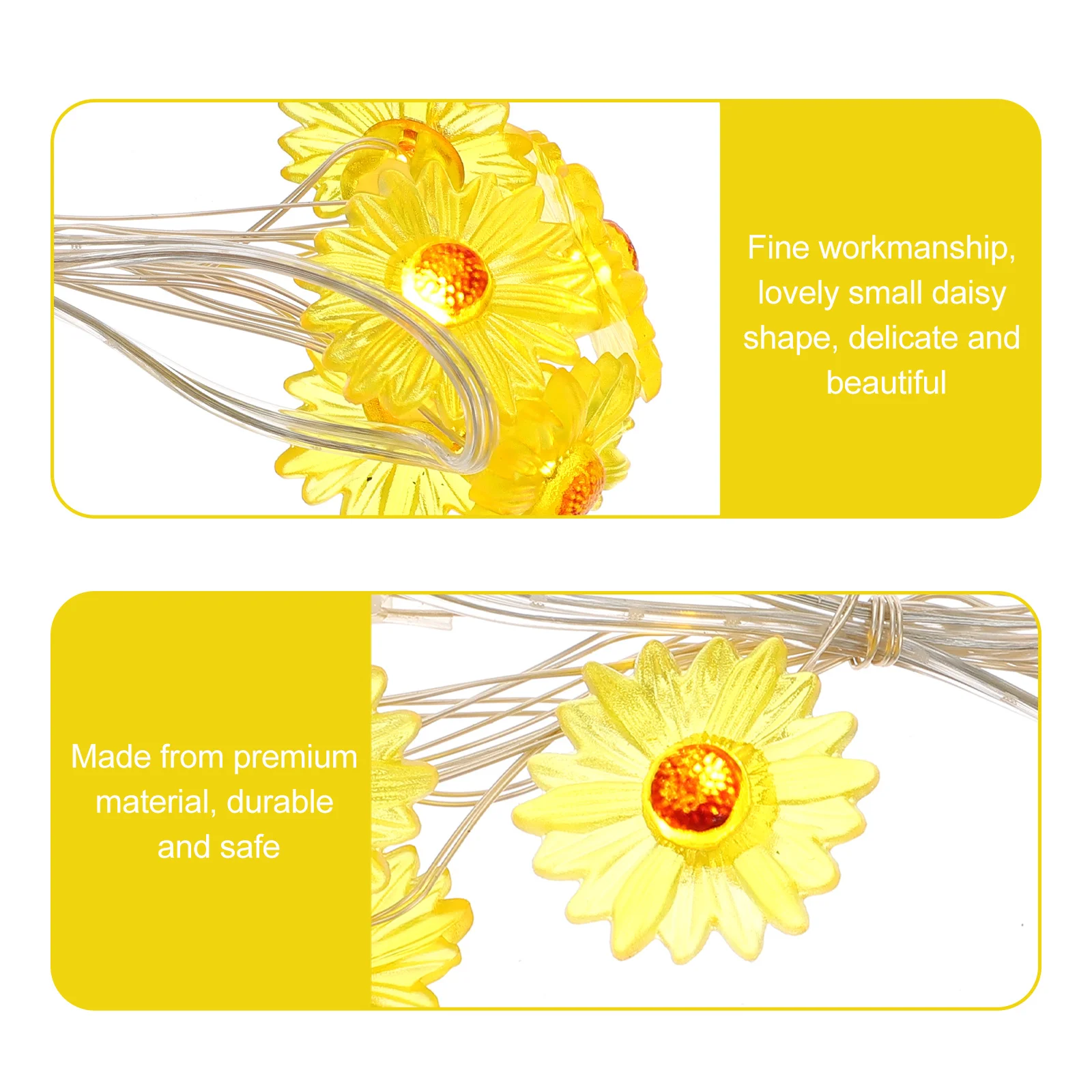 

10 Small Daisy LED String Lights Cute Fairy String Light Party Bedroom Decorative Lamp Warm Atmosphere Fairy LED Lamp