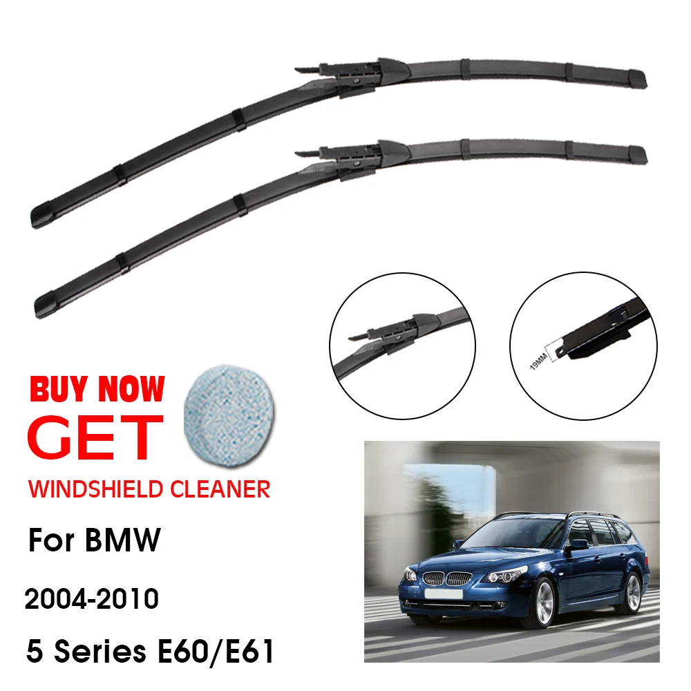 

Car Wiper Blade For BMW 5 Series E60/E61 24"+23" 2004-2010 Front Window Washer Windscreen Windshield Wipers Blades Accessories