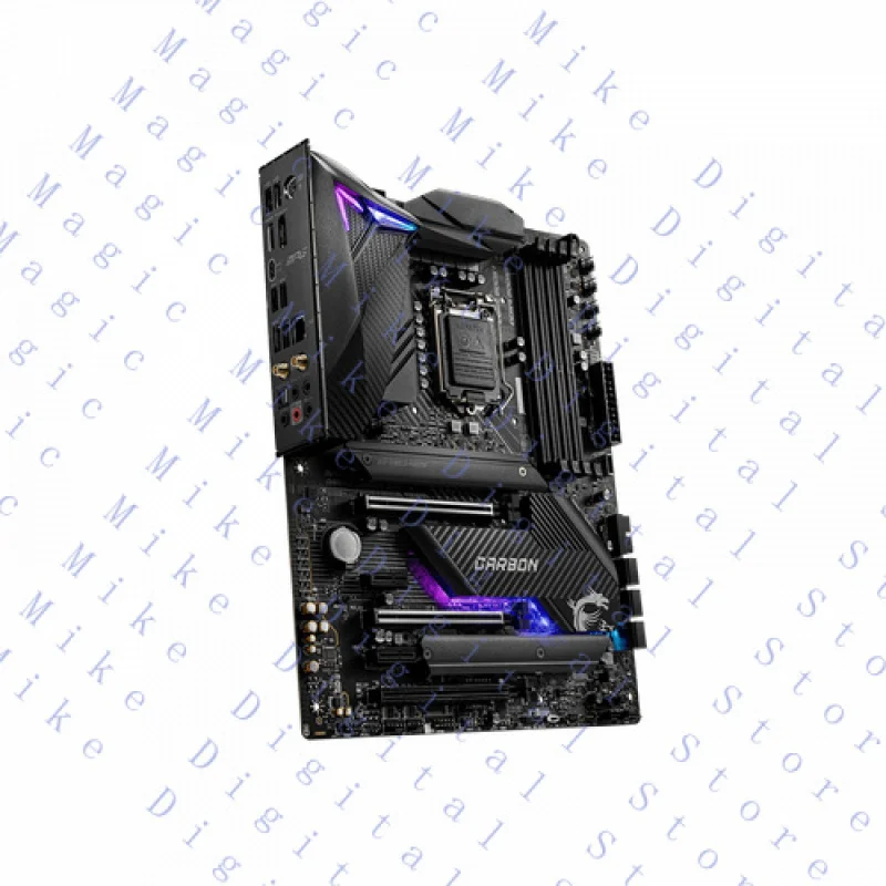 UU  FOR MSI MPG Z490 GAMING CARBON WIFI motherboard LGA1200 DDR4 HDMI+DP ATX Tested