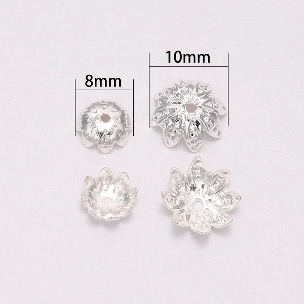 

500Pcs Vintage Metal Pendant Flower Bead Caps 10mm DIY Jewelry Making Findings for Bracelets Necklaces Charms Flower Bead Caps