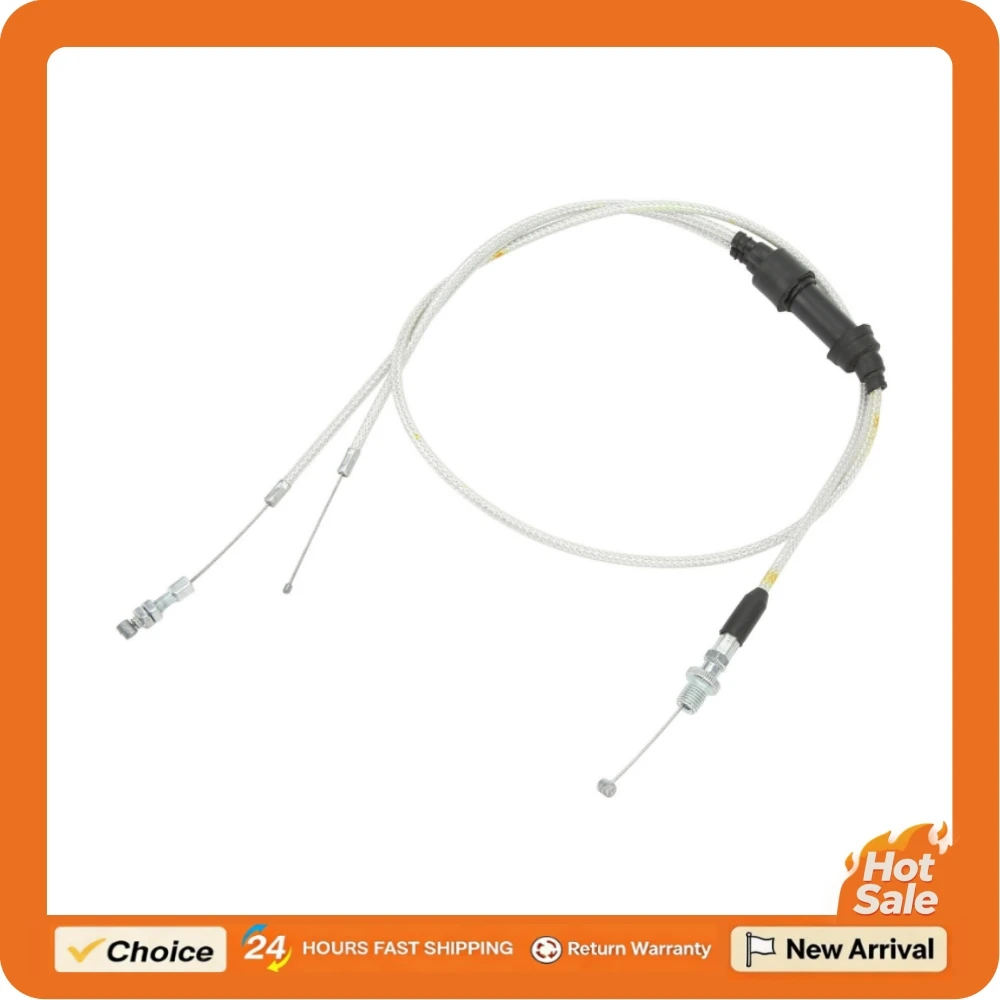 Motorcycle Dual Throttle Cable Better Performance High Strength for CG150CC 200CC 250CC Engine Accelerator Throttle Cable