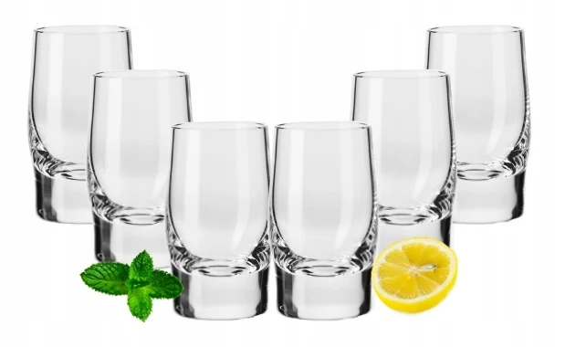 Zware wodka glazen klassiek 50 ml 6 stuks