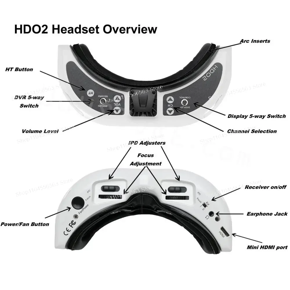 Supports 5.8G video transmission, featuring first-person perspective and glasses-style FPV function